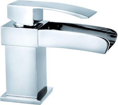 Ceramic Valve Type Basin Mixer Faucet Brass Material For Bathroom T8772ANW