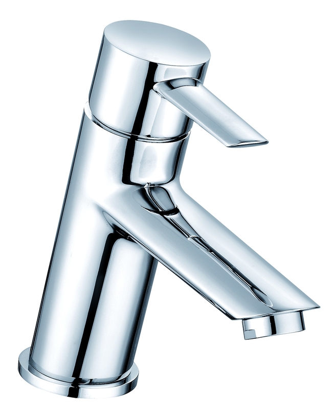 Single Handle Basin Mixer Faucet in Chrome Finish for Elegant Appearance T8822